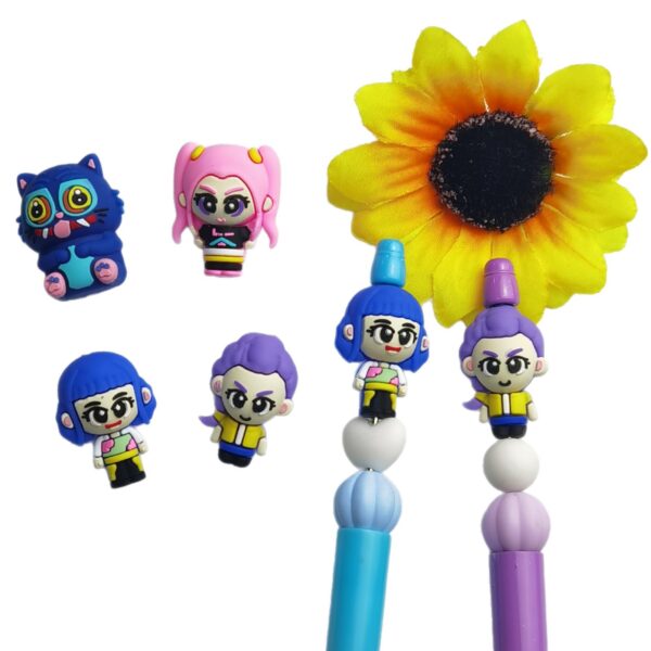 Wholesale Cute 3D silicone cartoon Focal Beads