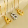 Wholesale Titanium Steel Hip-Hop Letter Plating Pendant Necklace