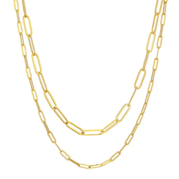 Wholesale Simple Style Geometric Stainless Steel Plating Necklace 1 Piece