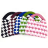 Wholesale Niche Pure Color Quilted Woven Bag White with Waffle Texture Knitted Bag Checkerboard Shoulder Bag Handbag Bag for Women