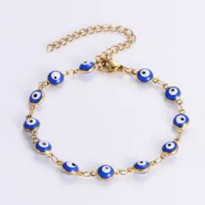 Bracelet round Eye Beads / Blue