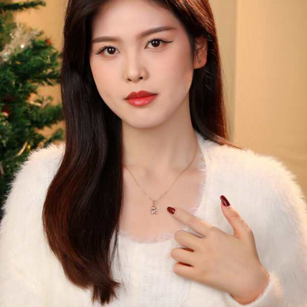 oly-8d41a2769e222d1373ebfc0cdf9aa6d4 Wholesale Christmas Cute Gingerbread Necklace