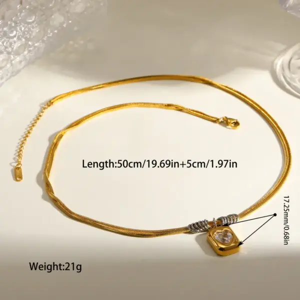 PVD Coated 18K Gold Plated Real Heart Shape 304 Stainless Steel Vintage Style Simple Waterproof Non Tarnish Pendant Necklace