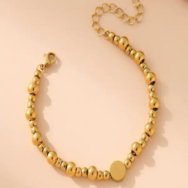 Wholesale Casual Simple Style Human 304 Stainless Steel Bracelets In Bulk