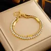 Wholesale PVD Coated 18K Gold Plated Round 304 Stainless Steel Simple Style Commute Waterproof Non Tarnish 304 Stainless Steel Bracelets