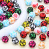 Wholesale [Hongzhou] Plaid Watermark Food Grade Silicone Round Beads Baby Teether DIY Jewelry Loose Beads Ready for Sale