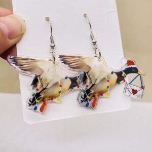 Creative Acrylic Earrings for Christmas - 013