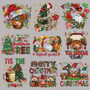 Wholesale Merry Christmas heat transfer
