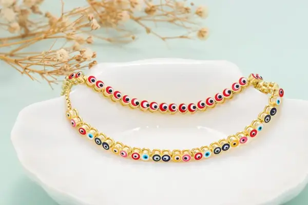 Copper Geometric Zircon Copper Bracelets