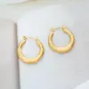 Wholesale 1 Pair Classic Style U Shape Geometric Quadrilateral 304 Stainless Steel Imitation Gold Electroplating Earrings Ear Studs