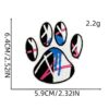 oly-8d6c640c3d63382db84b62437272bf39 Wholesale Cute colorful bear paw fabric patch embroidery