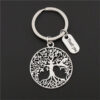 Wholesale Fashion vintage life tree thankyou pendant keychain gift handmade party souvenir jewelry