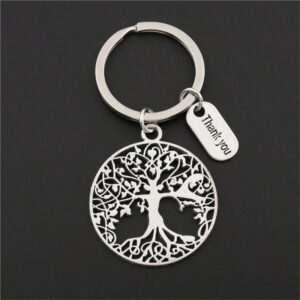 oly-8d702f2c7499bbd9e6d2692f38c312ac Wholesale Fashion vintage life tree thankyou pendant keychain gift handmade party souvenir jewelry
