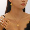oly-8d706c9d086e617d4ba4b3ec0ca79cc4 Wholesale Tassel Maple Leaf Stainless Steel Pendant