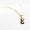 Wholesale Simple Style Letter Stainless Steel Pendant Necklace Gold Plated Stainless Steel Necklaces