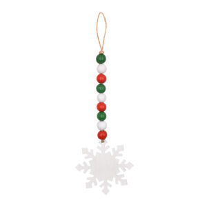 Snowflake tag beaded L101