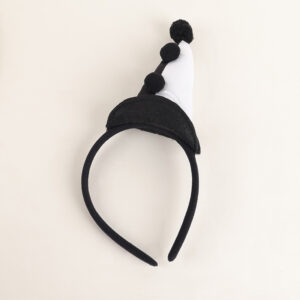 #1 Clown Black and White Twill Hat
