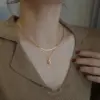 Wholesale Fashion Geometric Stainless Steel Titanium Steel Plating Pendant Necklace