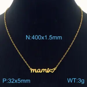 Gold Necklace Kn282723-KLX