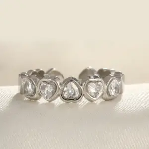 Steel Love Ring / Adjustable Opening