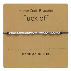 Simple Style Letter Copper Knitting Bracelets 1 Piece