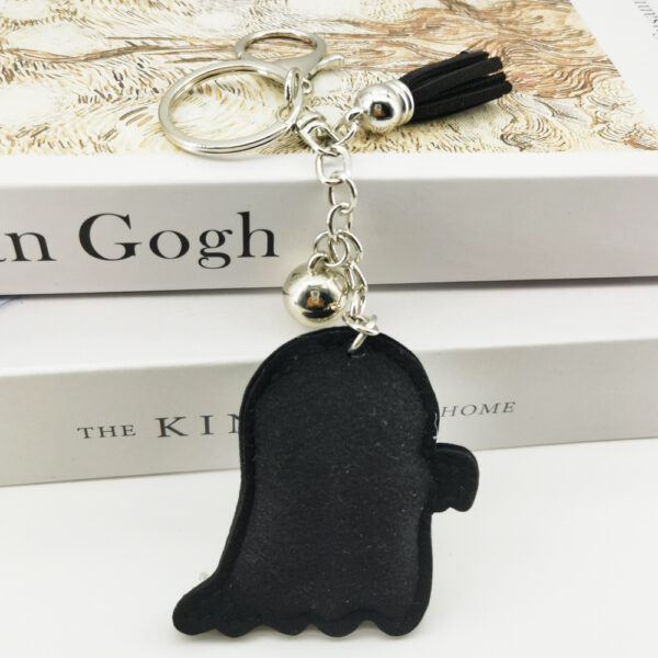 oly-8d948db2fb5b6bd47c3b474c913ad00d Wholesale Diamond studded Ghost Ghost Head Keychain