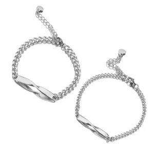 Silver One Pair of Lovers / Men's: 18 5cm, Women's: 17 5cm