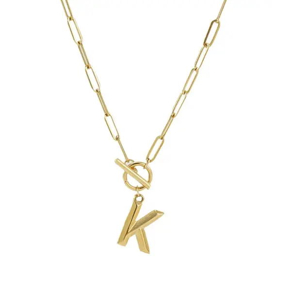 Wholesale Fashion Letter Titanium Steel Plating Pendant Necklace 1 Piece