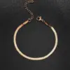 1 Piece Simple Style Geometric Stainless Steel Plating Women's Anklet