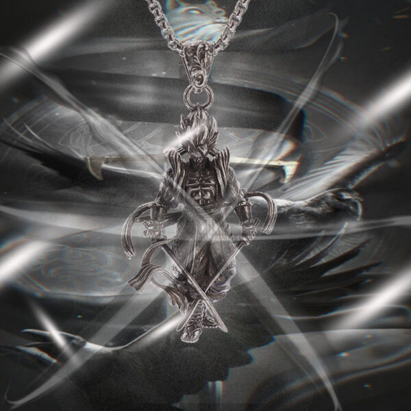 Wholesale European and American Cross-Border Popular Halloween Necklaces, Retro Alloy Jewelry, High-End Color-Preserving Personalized Pendants, Pendants