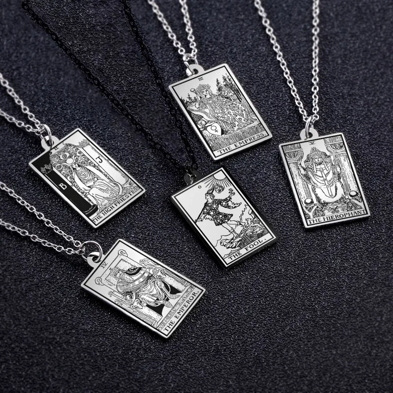 Wholesale Retro Geometric Stainless Steel Pendant Necklace Plating Stainless Steel Necklaces 1 Piece
