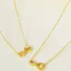 Wholesale Jewelry Simple Style Infinity Titanium Steel Zircon Inlay Pendant Necklace