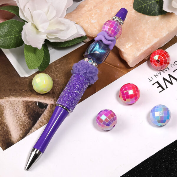 Wholesale Keli transparent matte through-hole beads