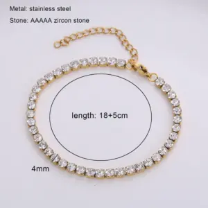 4mm Gold 18 5cm