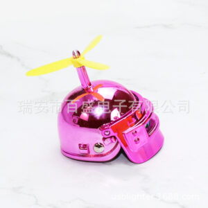 Colorful pink high quality metal rod no. 3 yellow leaf bamboo dragonfly