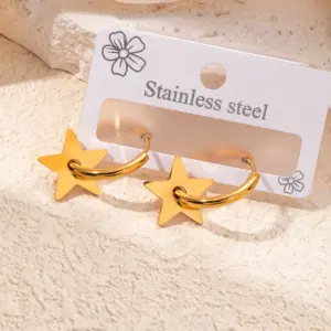 Gold Star Earrings