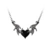Wholesale Cross-border foreign trade Amazon Gothic Black Necklace Black/Red Heart Wing Necklace Jewelry Factory Outlet