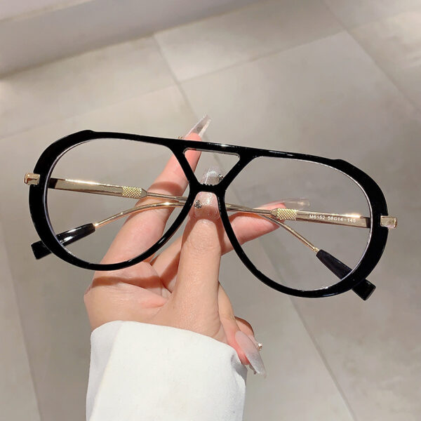 oly-8de7d196f6da865126be5f9fd5615f24 Wholesale Cross-border New Retro Fashion High-end Round Face Slimming Sunglasses Leopard Frame Double Beam Design Flat Mirror