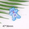 Wholesale Cartoon Cute Rainbow Personality Bear Bag Jewelry Acrylic Flatback OLY Exclusive