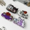 Wholesale New Halloween claw clip ghost skull hair clip funny pumpkin head ghost hand shark clip cross-border festival headdress