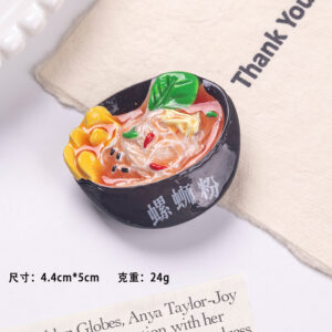 Black bowl snail noodles / Add black magnet