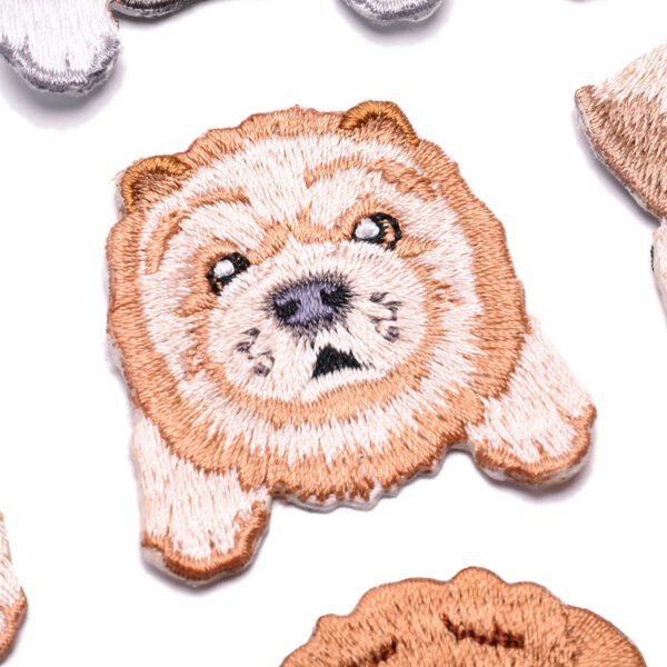 Wholesale Puppy Head Embroider Cloth Patch Animal Embroider Seal DIY Clothing Accessories Decorative Patch Repair Subsidy Hand-Cut Edge