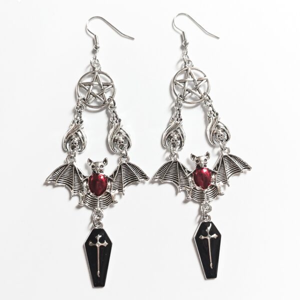 Wholesale European and American Retro Hip Hop Punk Gothic Style Bat Vampire Earrings Creative Fashion Niche Halloween Earrings