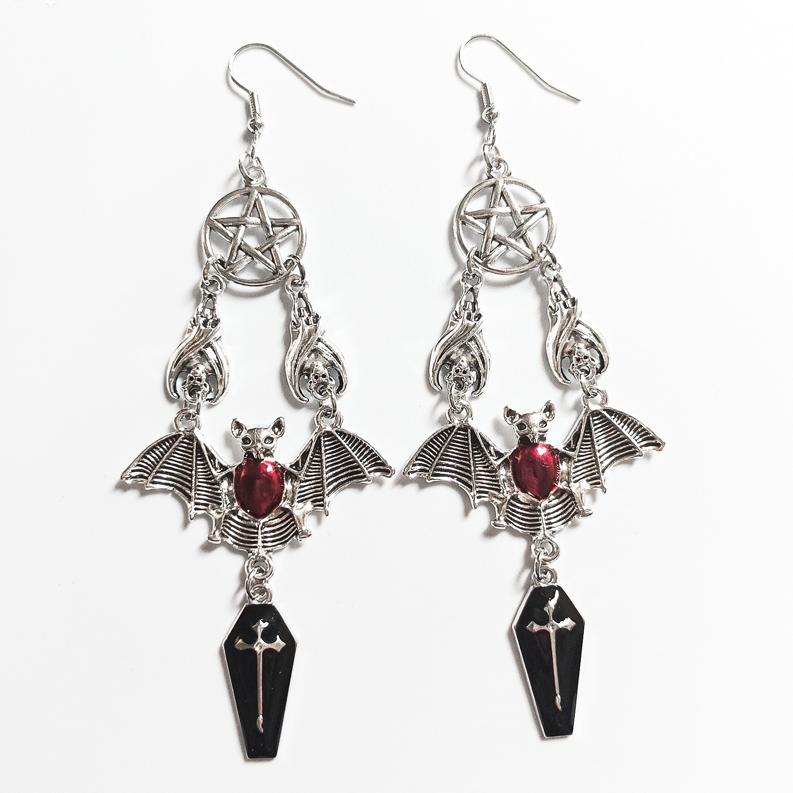 Wholesale European and American Retro Hip Hop Punk Gothic Style Bat Vampire Earrings Creative Fashion Niche Earrings