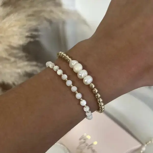 PVD Coated Geometric 304 Stainless Steel Simple Style Waterproof Non Tarnish 304 Stainless Steel Bracelets