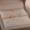 Wholesale Jewelry Simple Style Classic Style Letter Copper Plating Open Rings