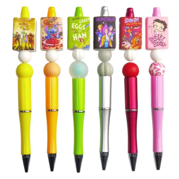 Wholesale Silicone 3D Pop-up Book Cartoon Character DIY Beads