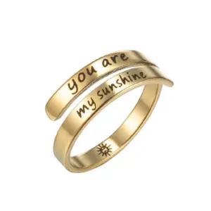 You Are My Sunshine Gold / Adjustable Opening
