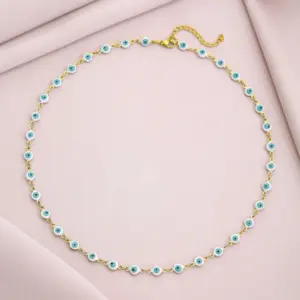 White and Green Necklace