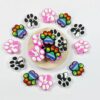 Wholesale Amazon's Best-selling Dog Paw Series Cartoon Burnt Beads Handmade DIY Silicone Loose Beads Factory